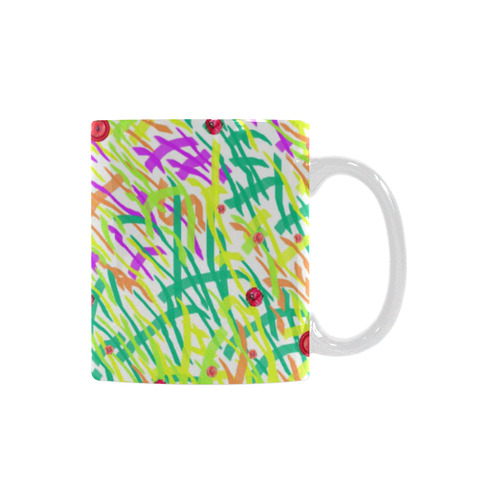 GrassWorld with Poppies Art Mug 2 White Mug(11OZ)