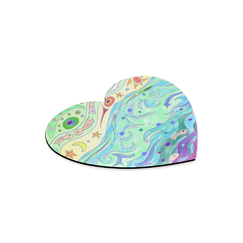 Beltaine Seashore Art MousePad 1 Heart-shaped Mousepad