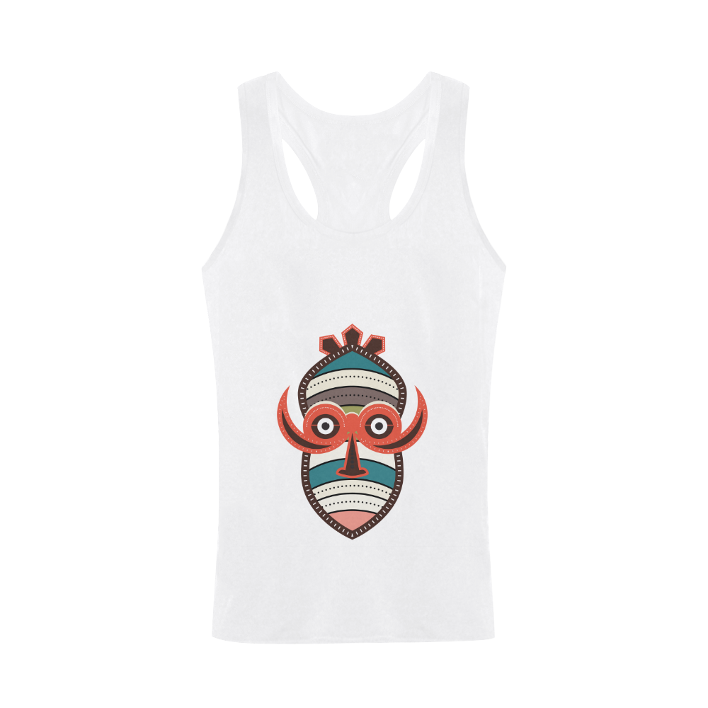 African Authentic Tribal Art Men's I-shaped Tank Top (Model T32)