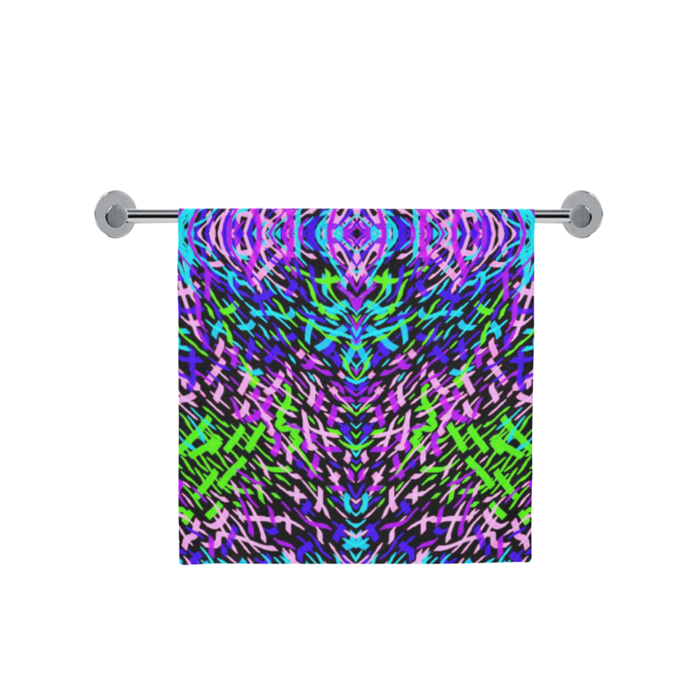 GrassWorld Blue, Purple Green Design Towel 1 Bath Towel 30"x56"