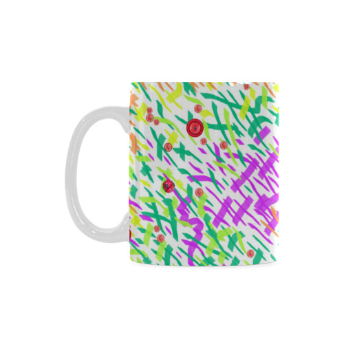 GrassWorld with Poppies Art Mug 1 White Mug(11OZ)