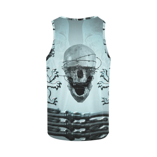 Scary skull with lion All Over Print Tank Top for Men (Model T43)