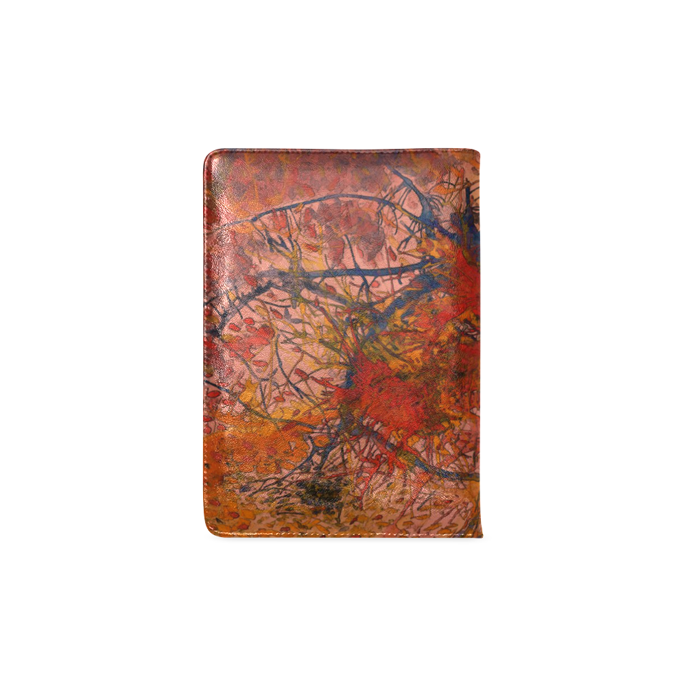 Aflame with Flower Art HotWaxed for Texture NoteBook Custom NoteBook A5