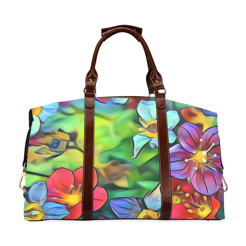 Amazing Floral 29B by FeelGood Classic Travel Bag (Model 1643) Remake