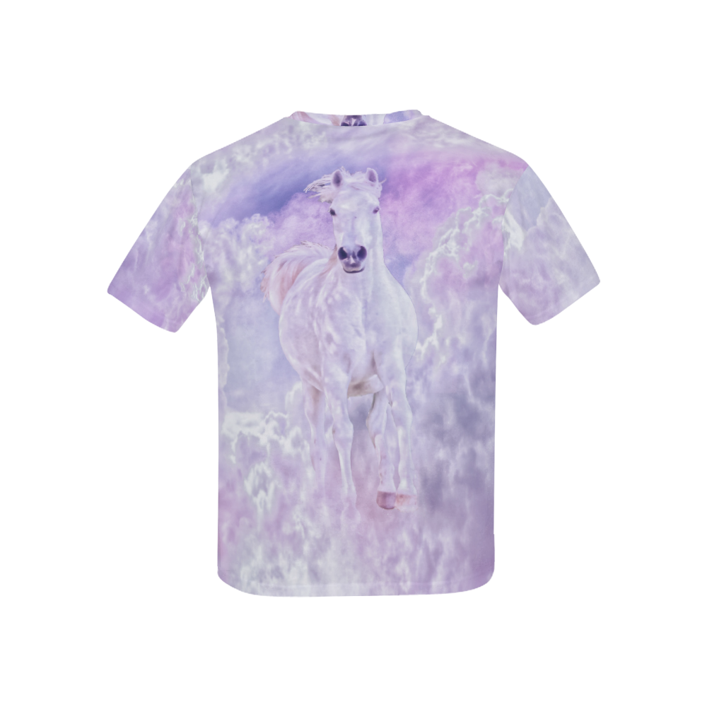 Girly Romantic Horse Of Clouds Kids' All Over Print T-shirt (USA Size) (Model T40)