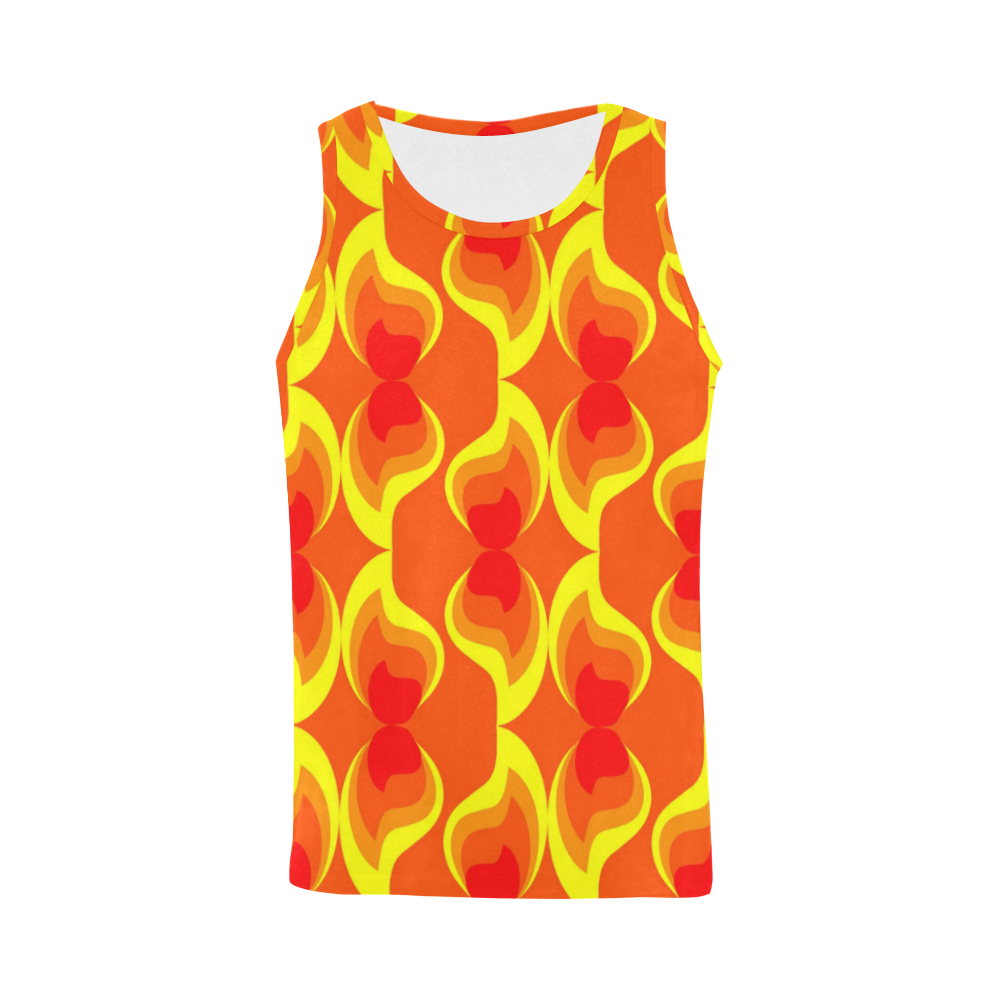 FLAMES All Over Print Tank Top for Men (Model T43)