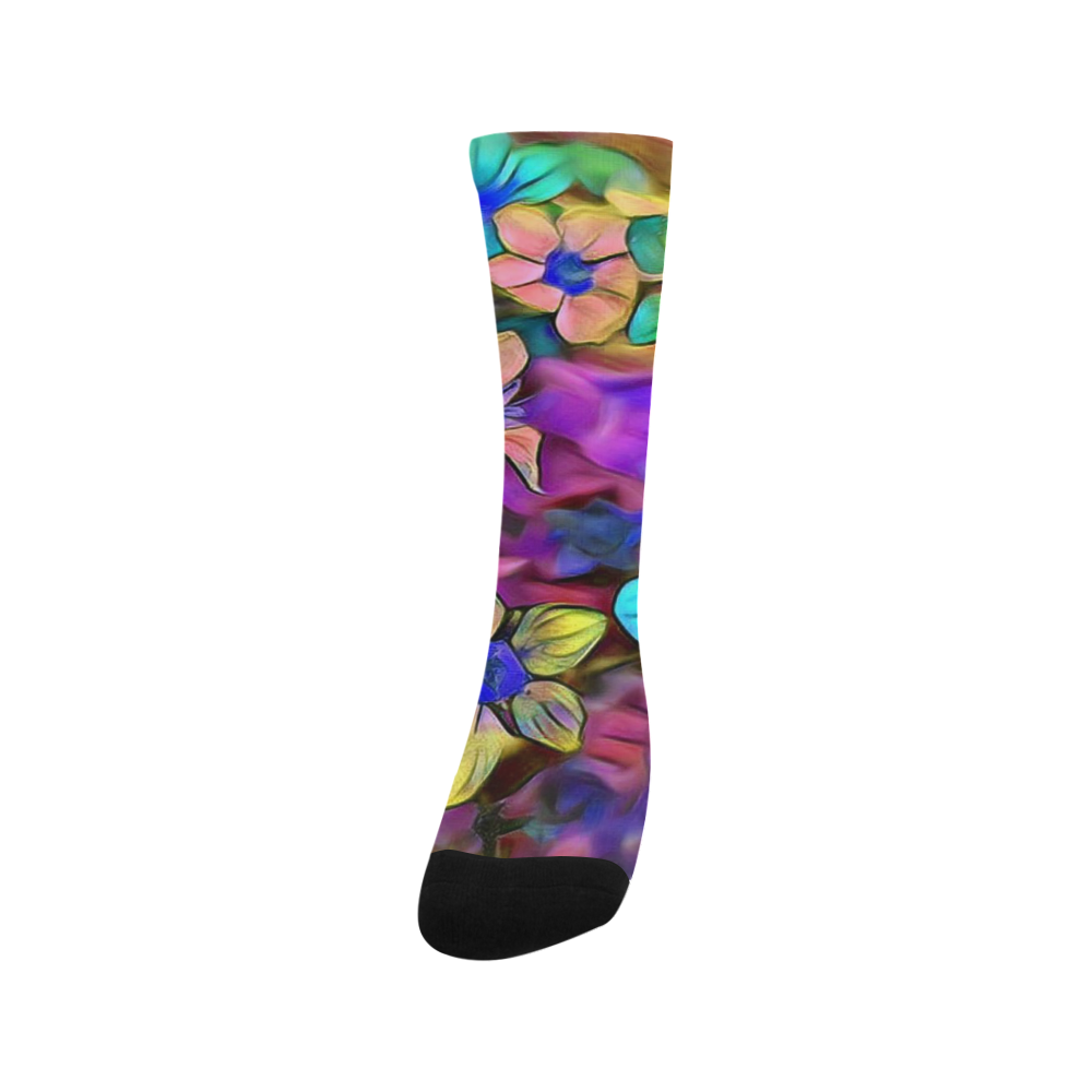 Amazing Floral 29A by FeelGood Trouser Socks