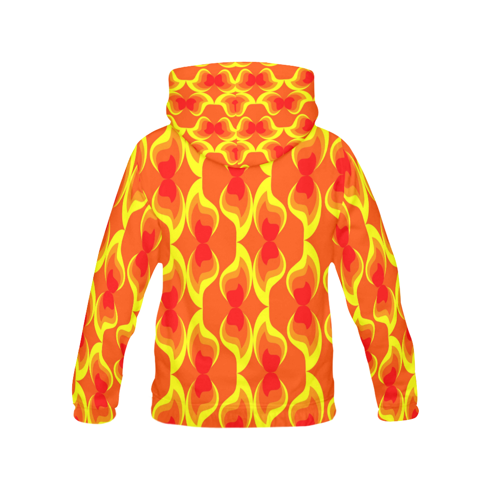 FLAMES All Over Print Hoodie for Men (USA Size) (Model H13)