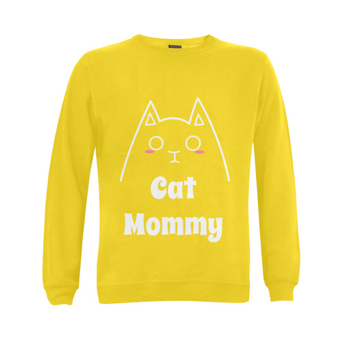 Love My Cat Mommy Gildan Crewneck Sweatshirt(NEW) (Model H01)