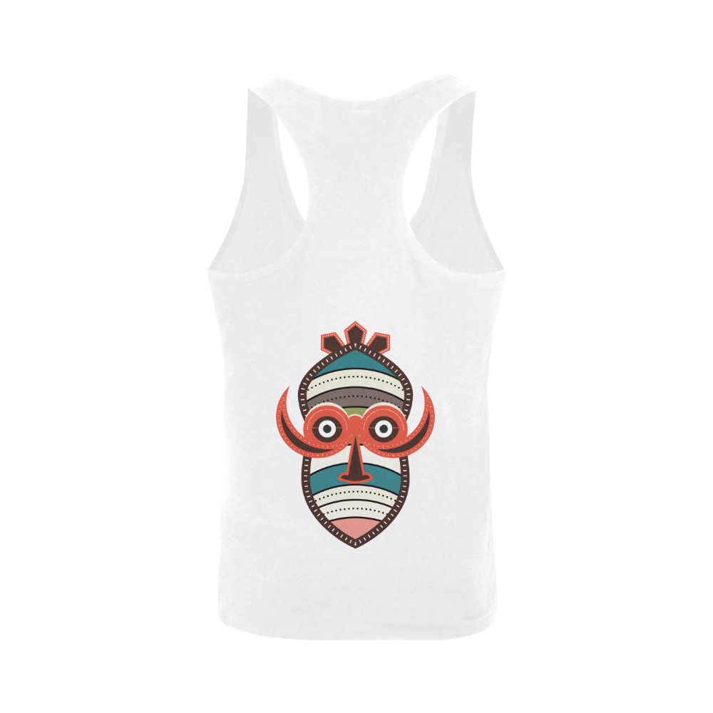 African Authentic Tribal Art Men's I-shaped Tank Top (Model T32)