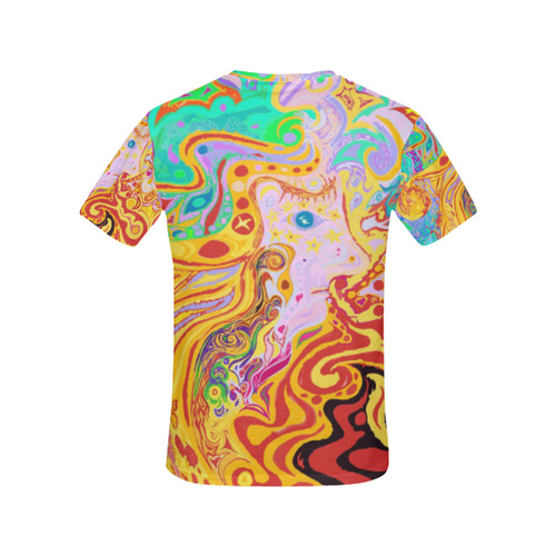 Hair of the Divine Universe Top All Over Print T-Shirt for Women (USA Size) (Model T40)