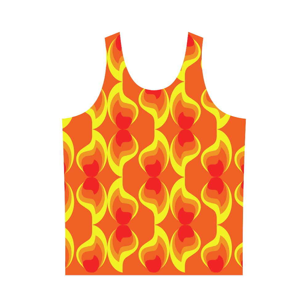FLAMES All Over Print Tank Top for Men (Model T43)