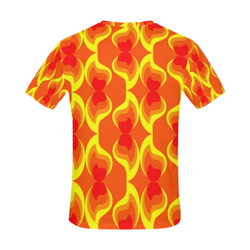 FLAMES All Over Print T-Shirt for Men (USA Size) (Model T40)