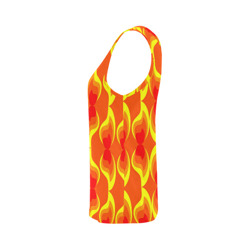 FLAMES All Over Print Tank Top for Women (Model T43)