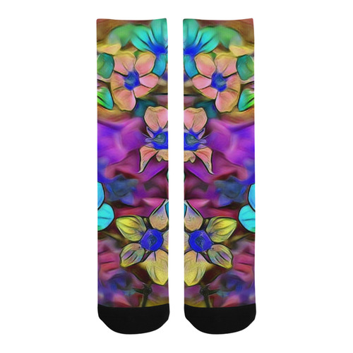 Amazing Floral 29A by FeelGood Trouser Socks