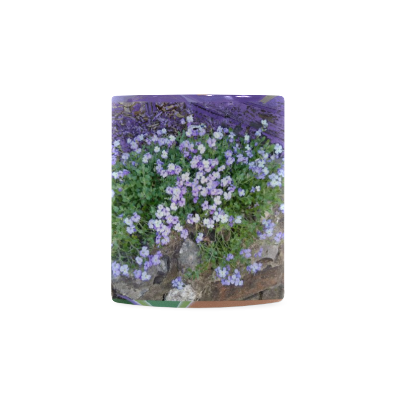 Purple Flower Photo Art Mug White Mug(11OZ)