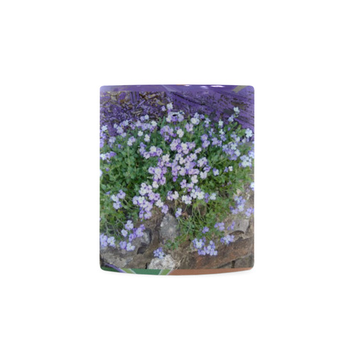 Purple Flower Photo Art Mug White Mug(11OZ)