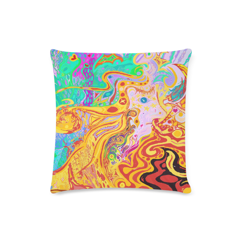 Hair of the Divine Universe Art Custom Zippered Pillow Case 16"x16"(Twin Sides)