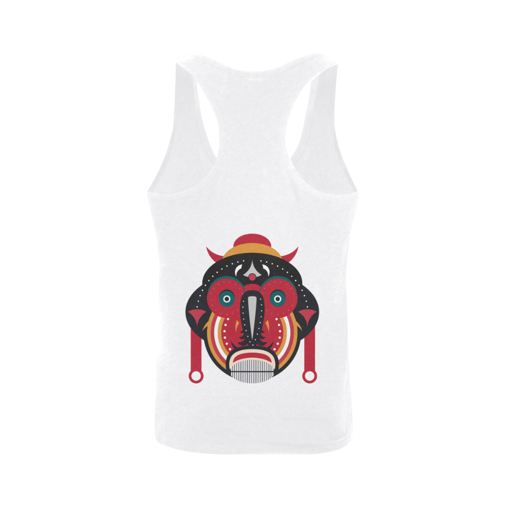 Ethnic African Tribal Art Illustration Men's I-shaped Tank Top (Model T32)