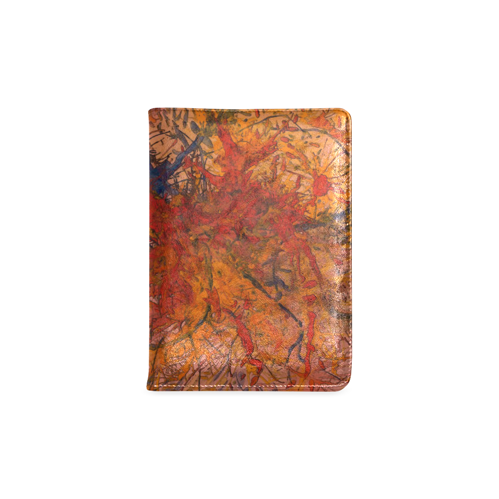 Aflame with Flower Art HotWaxed for Texture NoteBook Custom NoteBook A5