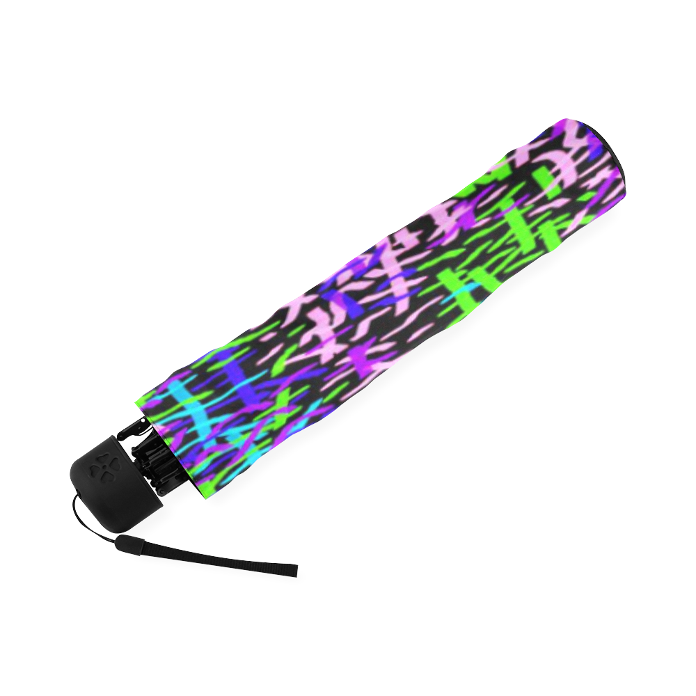 GrassWorld Blue, Purple, Green, Pink Design Umbrella Foldable Umbrella (Model U01)