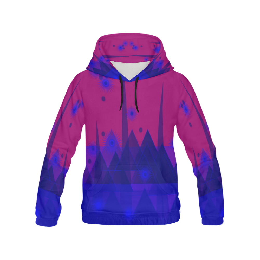 Night time All Over Print Hoodie for Women (USA Size) (Model H13)