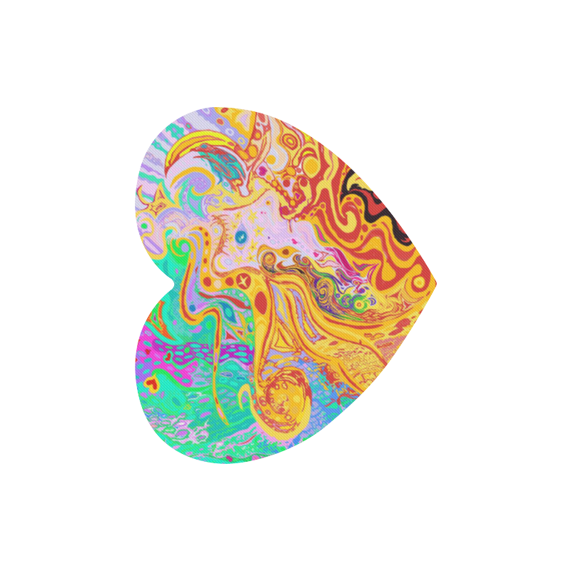 Hair of the Divine Universe Art MousePad Heart-shaped Mousepad