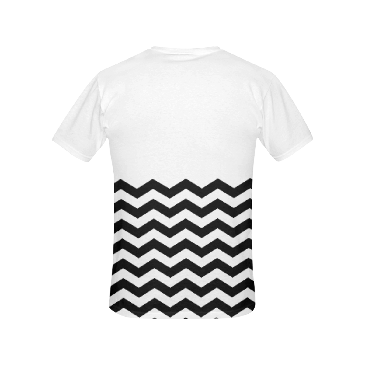 Chevrons black & white VAS2 All Over Print T-Shirt for Women (USA Size) (Model T40)