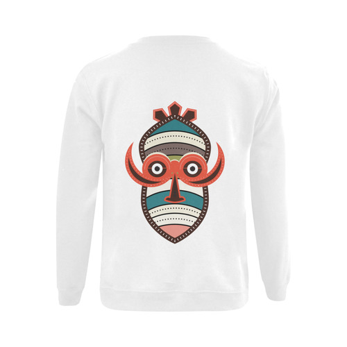 African Authentic Tribal Art Gildan Crewneck Sweatshirt(NEW) (Model H01)