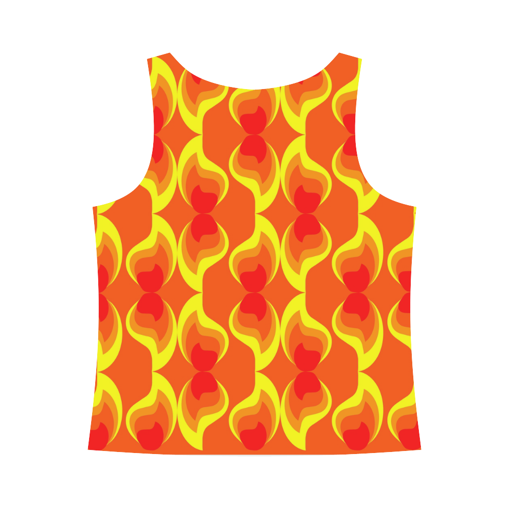 FLAMES All Over Print Tank Top for Women (Model T43)