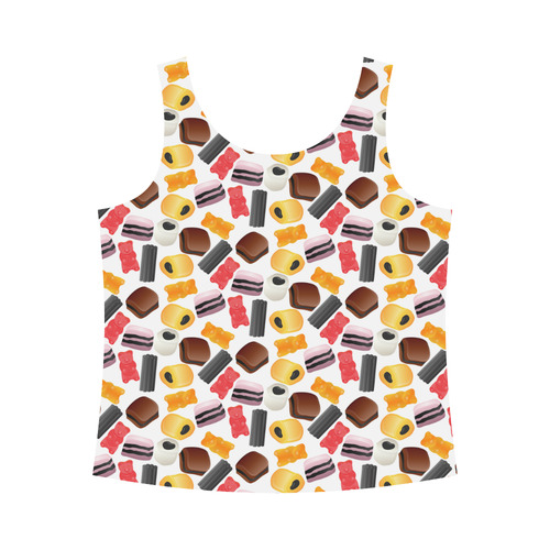 Yummy All Over Print Tank Top for Women (Model T43)