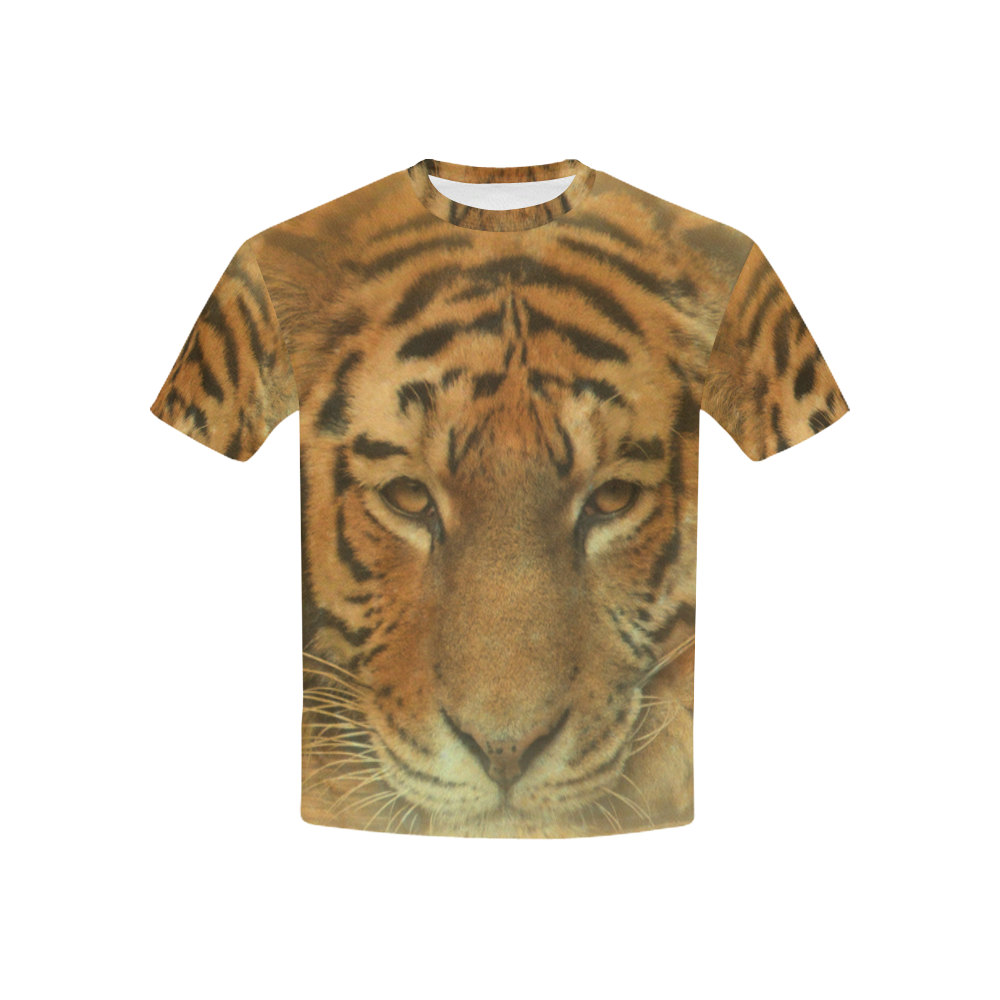 Tiger In The Moon Kids' All Over Print T-shirt (USA Size) (Model T40)