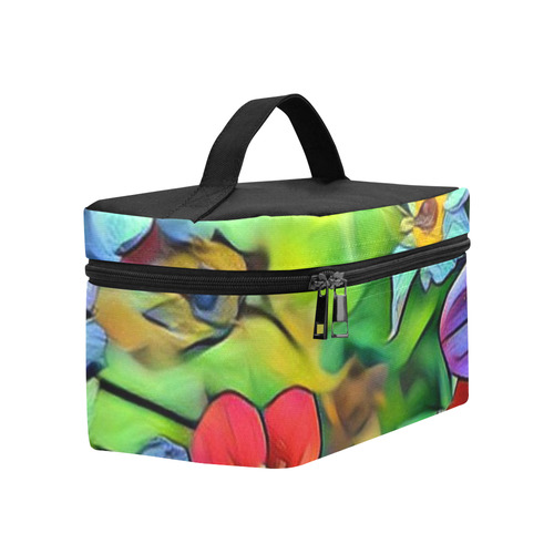 Amazing Floral 29B by FeelGood Cosmetic Bag/Large (Model 1658)
