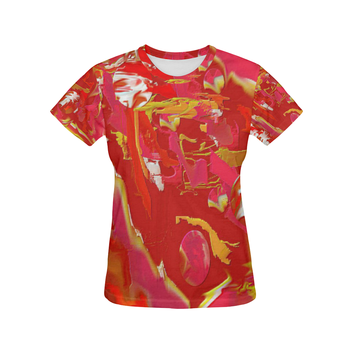 Catalyst Abstract Art Design Top All Over Print T-Shirt for Women (USA Size) (Model T40)