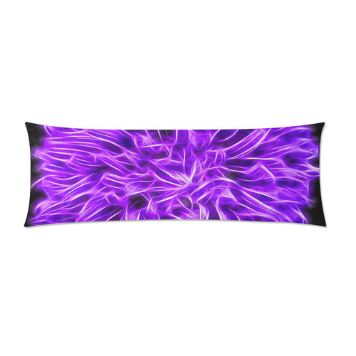 Lilac Chrysanthemum Topaz Custom Zippered Pillow Case 21"x60"(Two Sides)