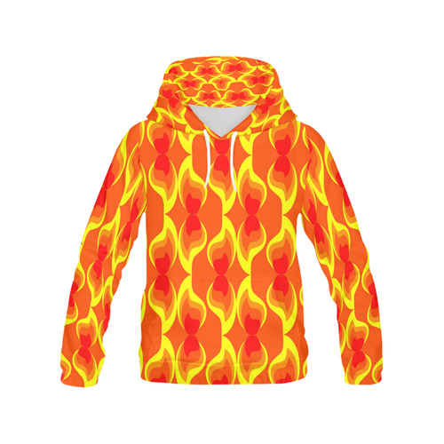 FLAMES All Over Print Hoodie for Men (USA Size) (Model H13)