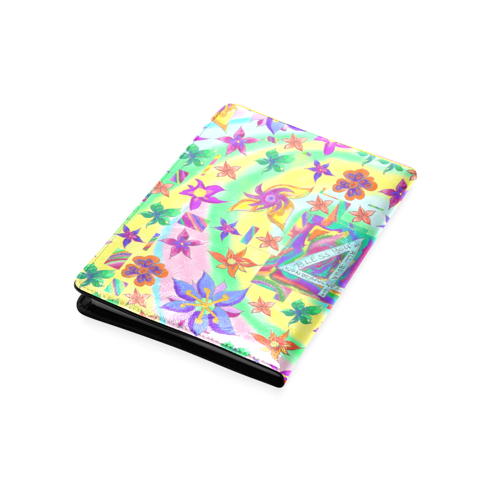 Bless You Marbled Flower Design NoteBook Custom NoteBook A5
