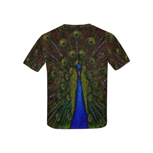 Awesome Peacock Kids' All Over Print T-shirt (USA Size) (Model T40)