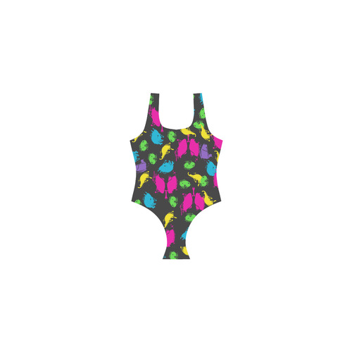 lots of guts Vest One Piece Swimsuit (Model S04)