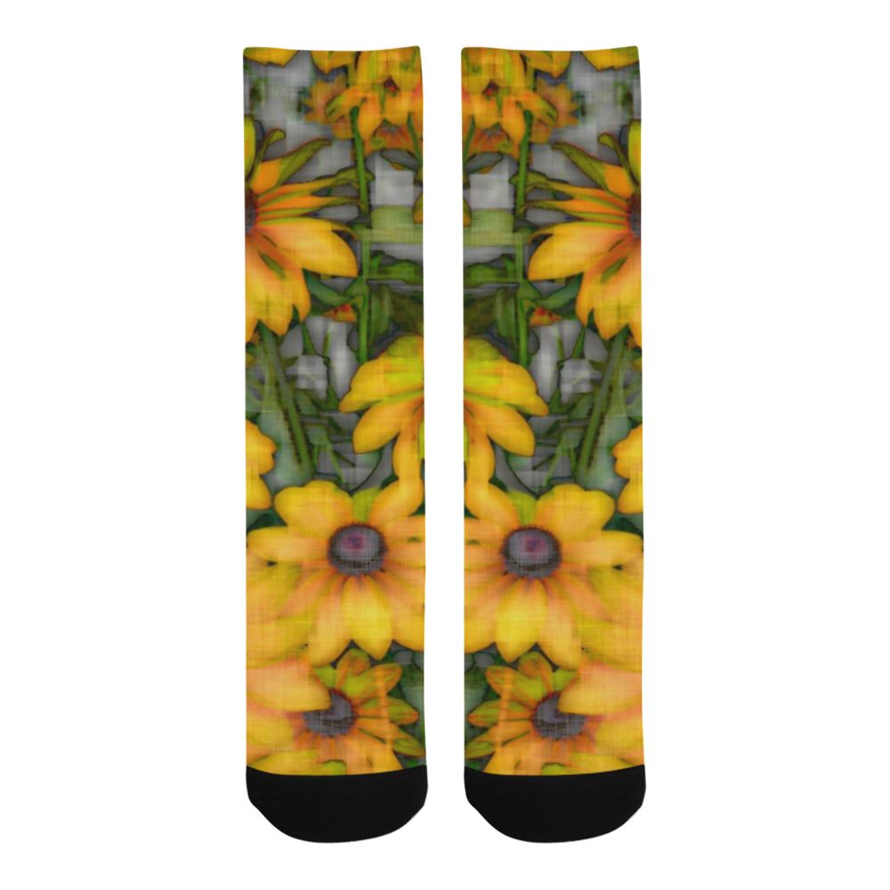Amazing Floral 28A by FeelGood Trouser Socks