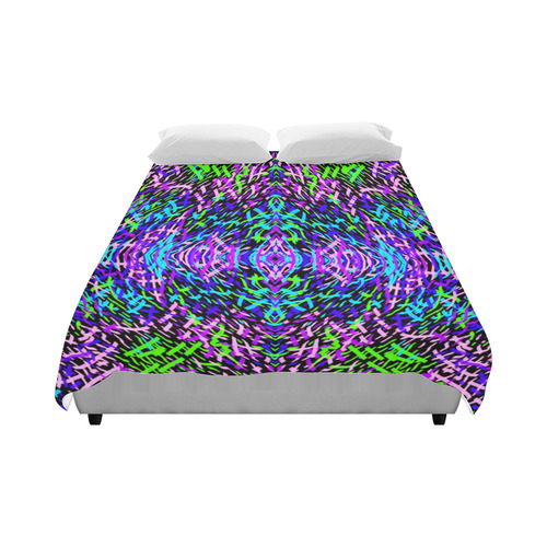 GrassWorld Blue, Purple, Green Design Duvet Cover Duvet Cover 86"x70" ( All-over-print)