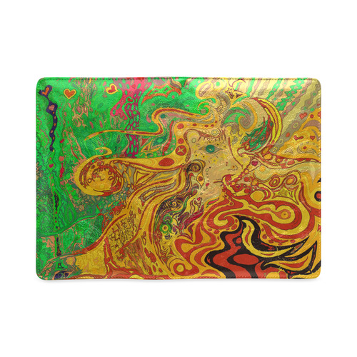 Hair of the Divine Universe Art with Green HotWaxing for Texture NoteBook Custom NoteBook A5