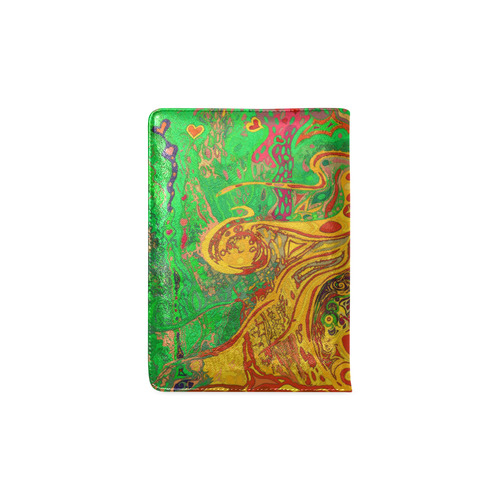 Hair of the Divine Universe Art with Green HotWaxing for Texture NoteBook Custom NoteBook A5