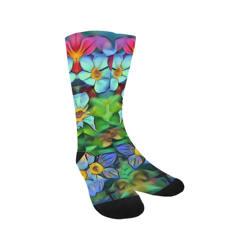 Amazing Floral 29B by FeelGood Trouser Socks
