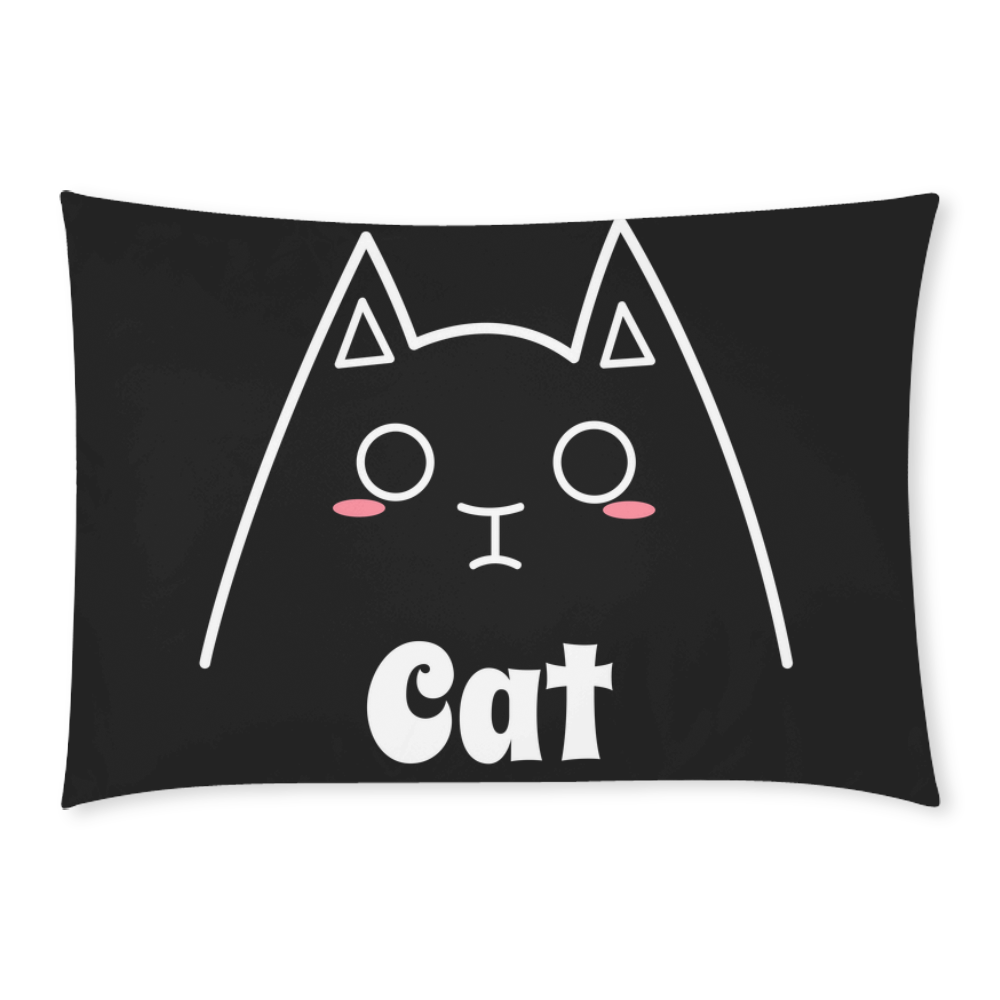 Love My Cat Mommy Custom Rectangle Pillow Case 20x30 (One Side)