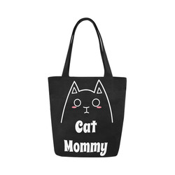 Love My Cat Mommy Canvas Tote Bag (Model 1657)