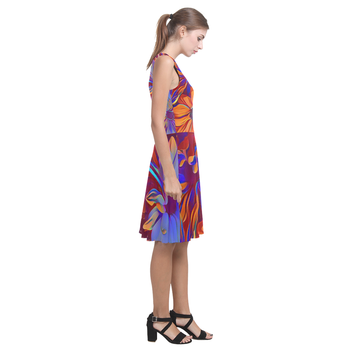 Amazing Floral 27 A by FeelGood Atalanta Casual Sundress(Model D04)