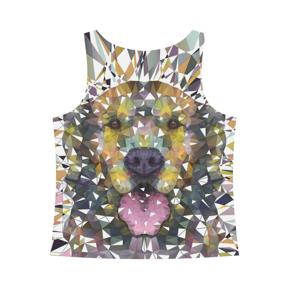 rainbow dog All Over Print Tank Top for Women (Model T43)