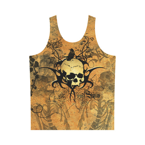 Awesome skull with tribal All Over Print Tank Top for Men (Model T43)
