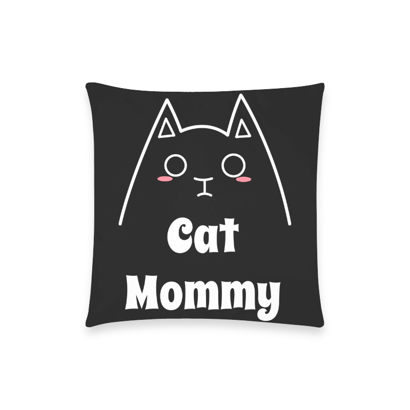 Love My Cat Mommy Custom  Pillow Case 18"x18" (one side) No Zipper